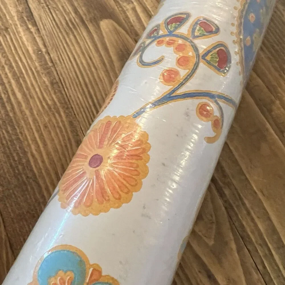 Vintage Wallpaper Wall Covering Dbl Roll 20.5”x14 yds Floral Cottagecore USA